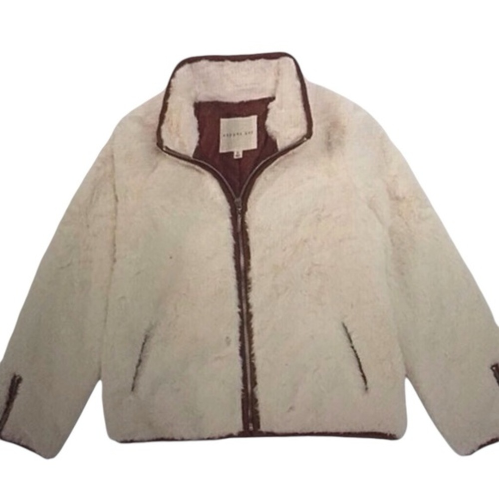Copper Key Faux Sherpa Jacket Size Medium Girls'